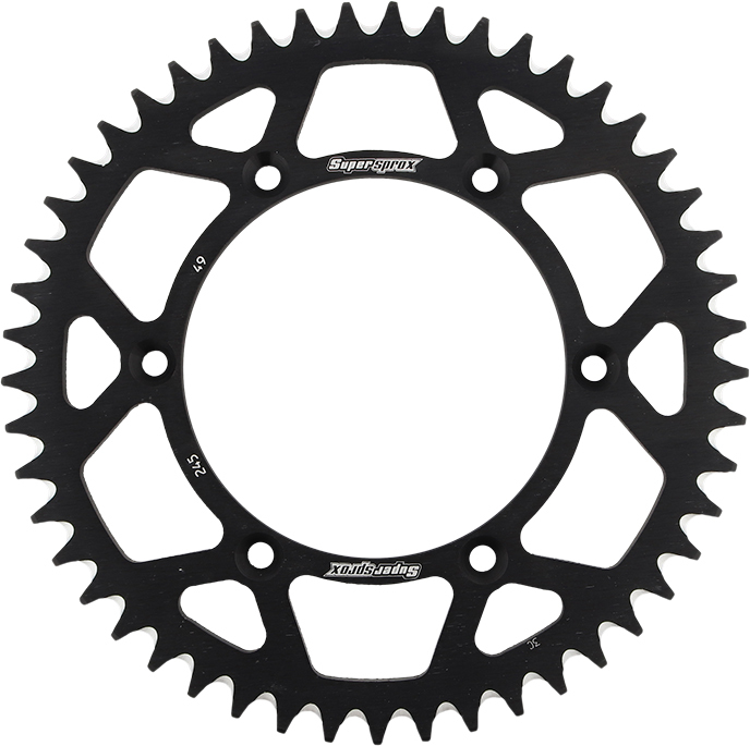 Aluminum Rear Sprocket 49T - Black - Click Image to Close