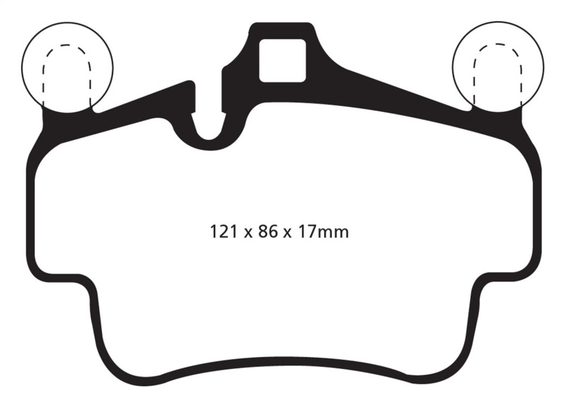 Bluestuff Front Brake Pads - For 07-08 Porsche 911 (997) (Cast Iron Rotor only) 3.6 Carrera 2 - Click Image to Close