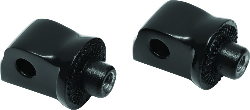 Splined Passenger Peg Adapter Black - Click Image to Close