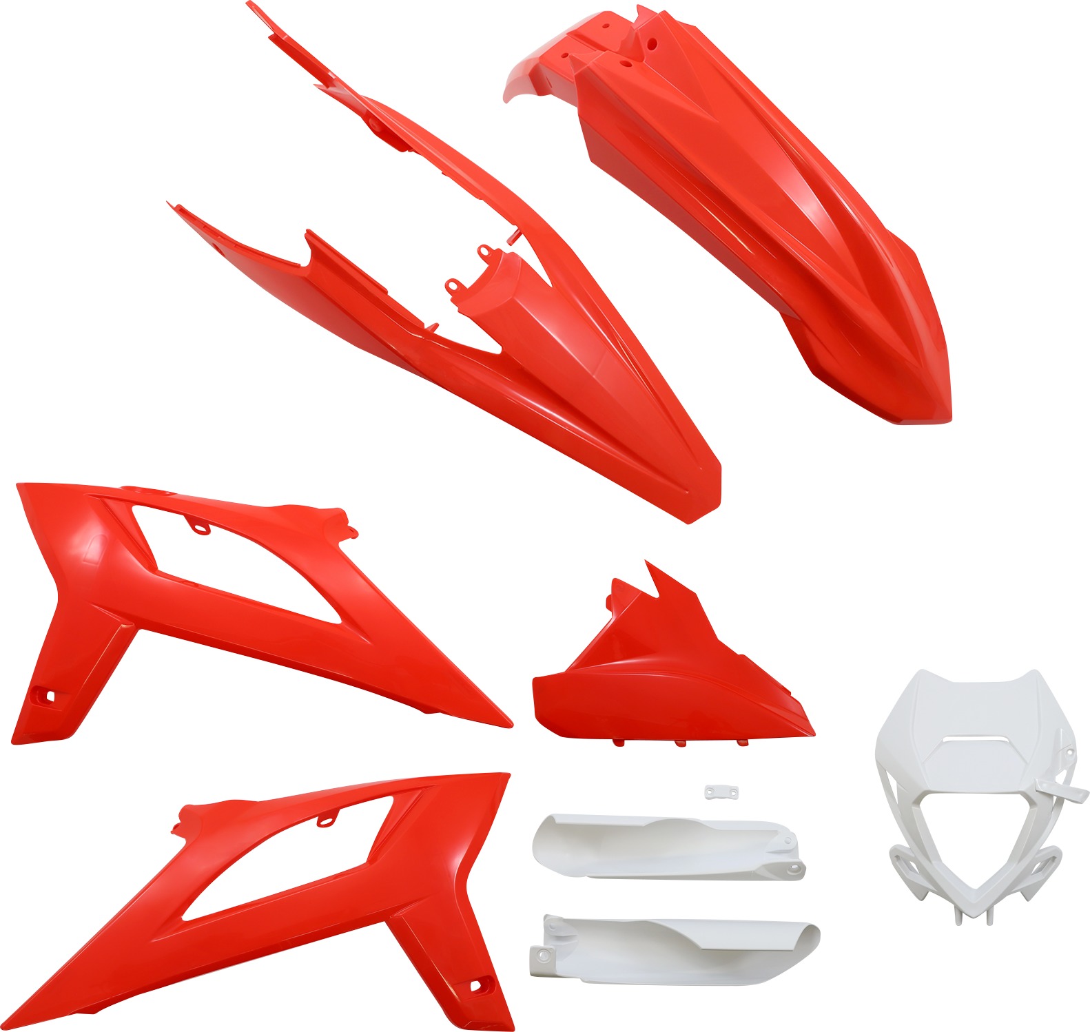 Full Plastic Kit - Red/White Original 2021 - Fits Many 20-22 Beta 125-500 - Click Image to Close