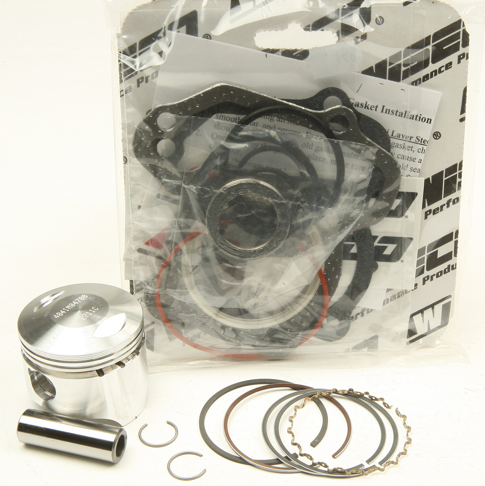 Top End Piston Kit 11:1 Compression - 47.00mm Bore (STD) - Yamaha 80 Raptor/Grizzly/Badger - Click Image to Close