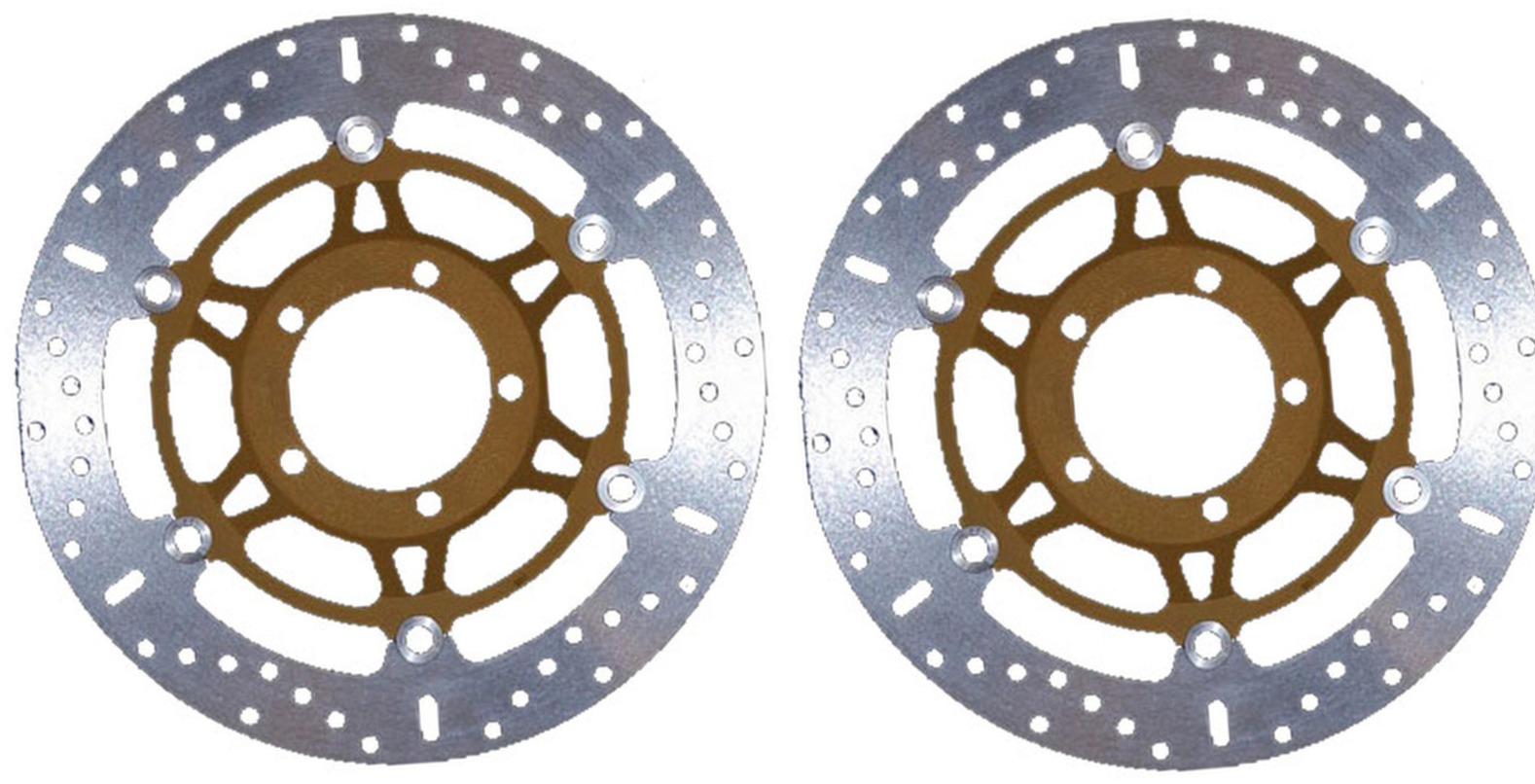 Floating Brake Rotor Front Set - Click Image to Close