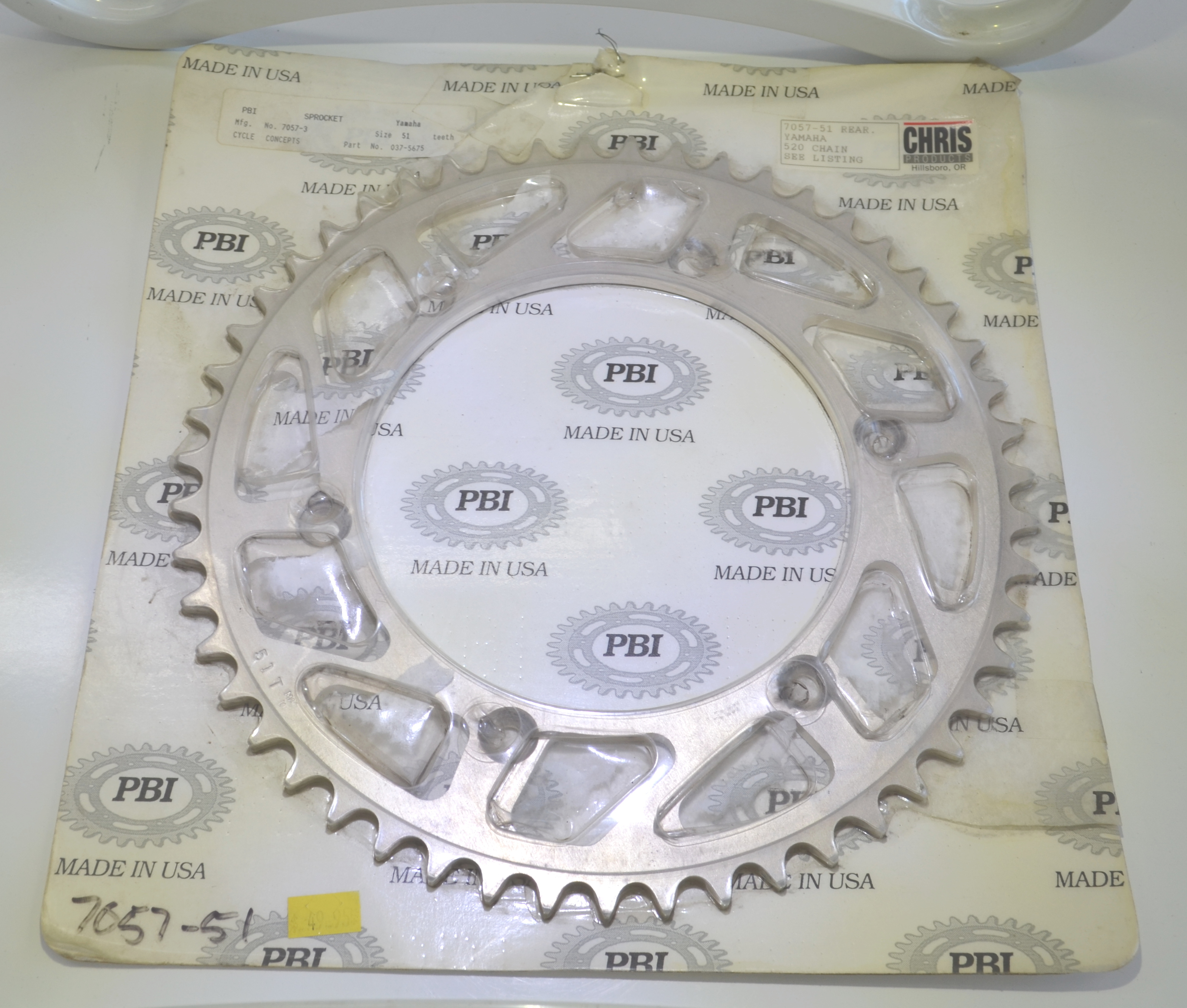 PBI 7057-51 Aluminum Rear Sprocket 51T for 520 Chain Pitch - Click Image to Close