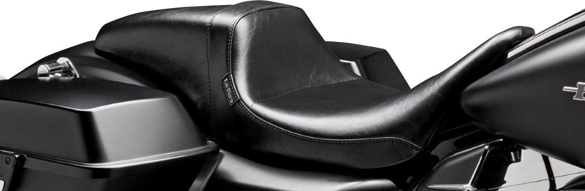 Daytona Sport Plain Vinyl Seat - Black - For 08-20 Harley FLH FLT - Click Image to Close