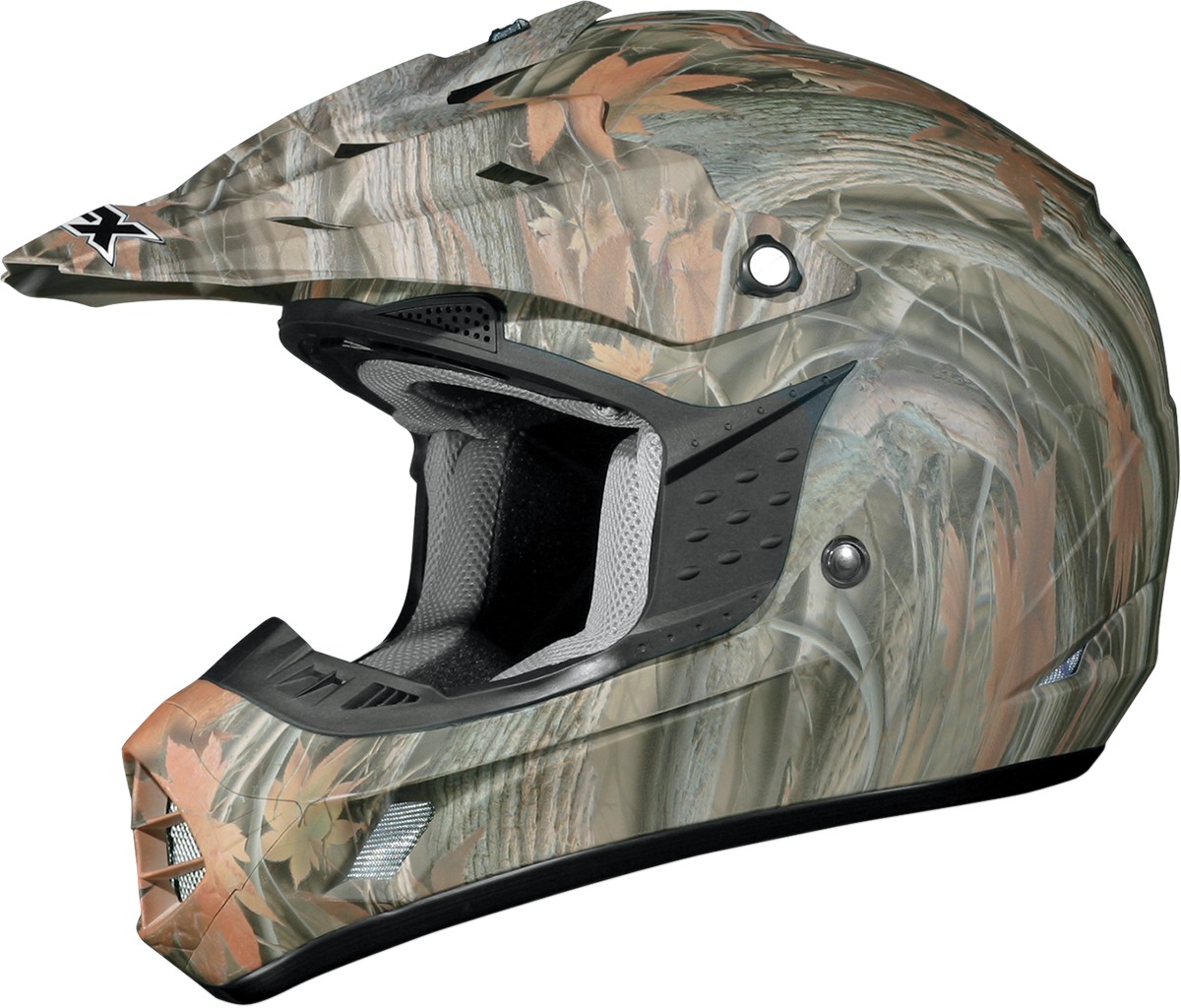 FX-17Y Full Face Offroad Helmet Brown/Green Youth Small - Click Image to Close