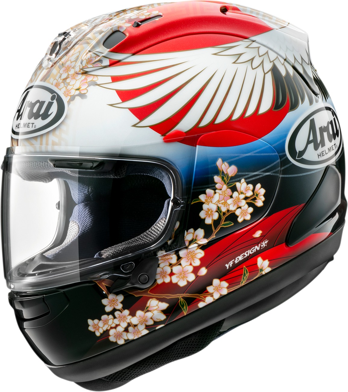 Arai Corsair-X Tsubasa Helmet Large Multi-Color - Premium full-face helmet with Tsubasa graphic - Click Image to Close