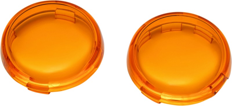 Bullet Style Lens For Harley-Davidson Amber - Click Image to Close