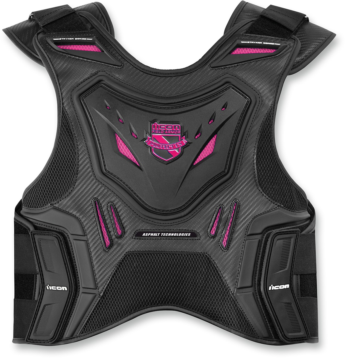 Stryker Field Armor Vest Black/Pink Large/X-Large - Click Image to Close