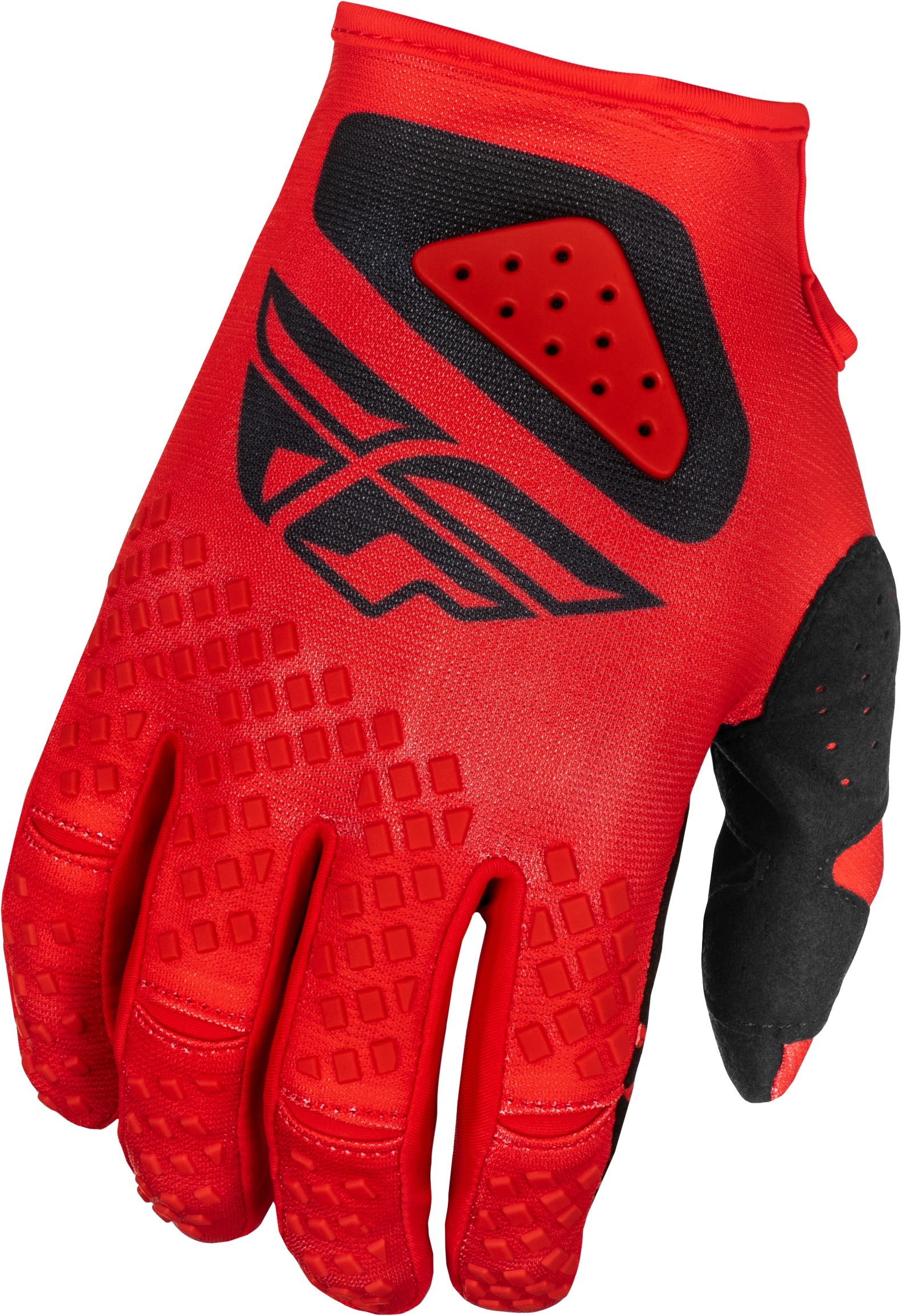 Youth Kinetic Center Gloves Red/Black For Youth Medium - Youth Medium fitment Red/Black gloves - Click Image to Close