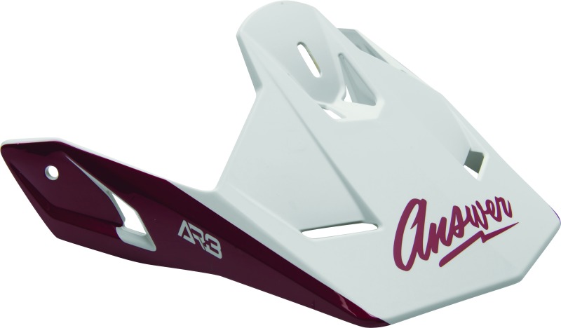 Answer AR3 Pace Visor - White/Berry/Orange - Click Image to Close