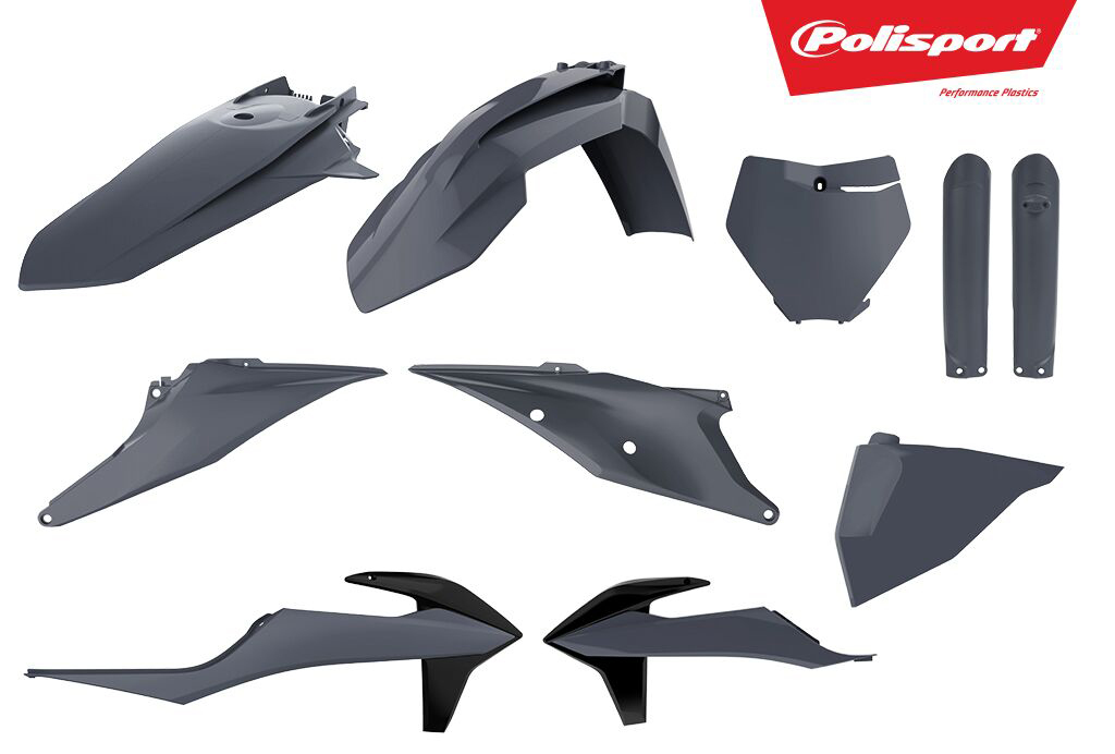 Plastic Body Kit - Nardo Grey - For 19-20 KTM 125-450 - Click Image to Close