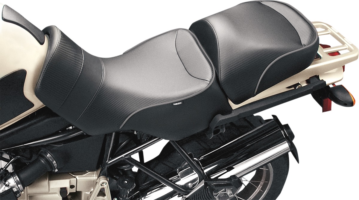 World Sport Performance Plain CarbonFX Vinyl 2-Up Seat - BMW R1100/1150 - Click Image to Close