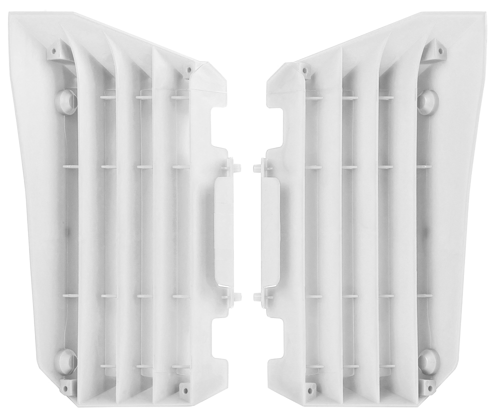 Radiator Louver Cover White - For Yamaha 14-18 YZ250F YZ450F WR250F - Click Image to Close