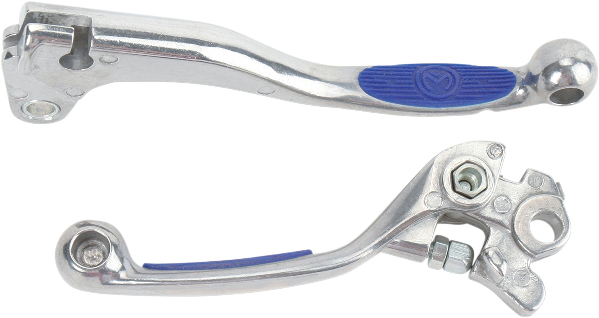 Natural & Blue Competition Brake & Clutch Lever Set - For 03-04 Yamaha WR250F WR450F - Click Image to Close