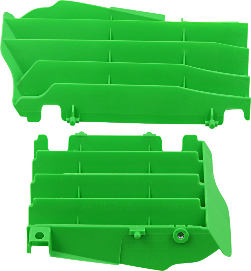 Radiator Louvers for Kawasaki - Radiator Louvers Kaw Grn - Click Image to Close