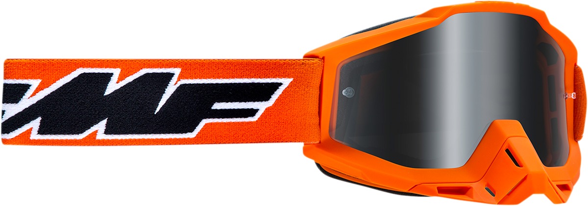 FMF Youth PowerBomb Rocket Goggles Orange Mirror Lens - Youth goggles with orange mirror lens - Click Image to Close