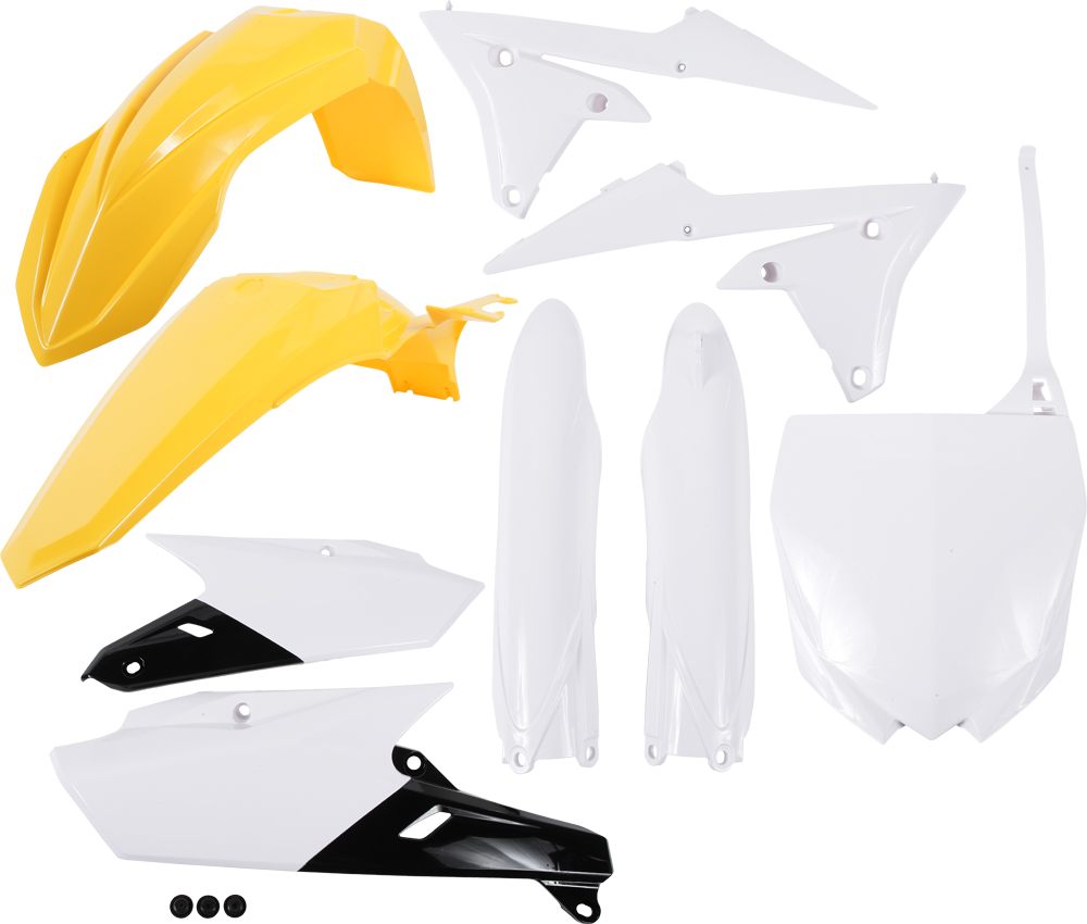 Full Plastic Kit - White/Yellow/Black 60 Anniversary - For 14-17 Yamaha YZ250F/450F 2018 YZ250F - Click Image to Close