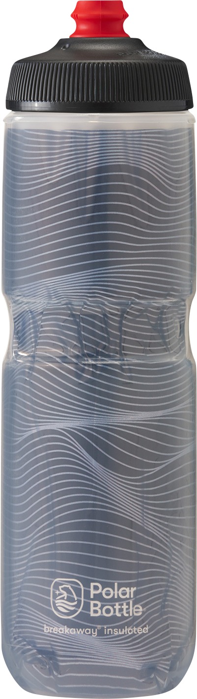 Breakaway Bolt Insulated Water Bottle Gray/Silver 24 oz - Click Image to Close