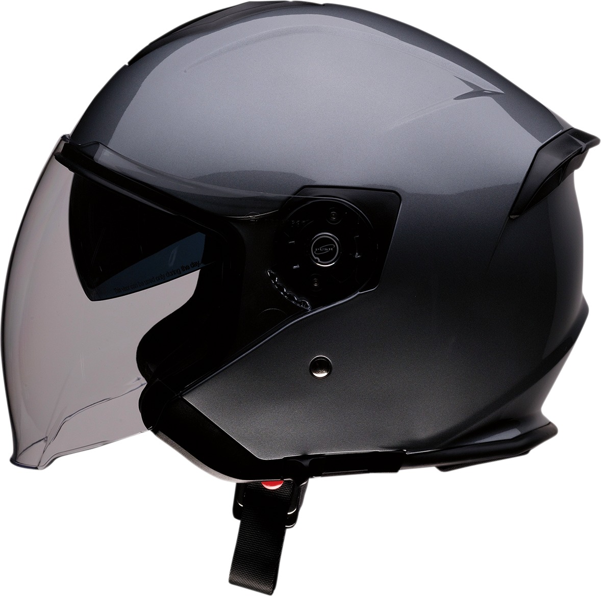 Road Max Solid Open Face Street Helmet Silver Small - Click Image to Close