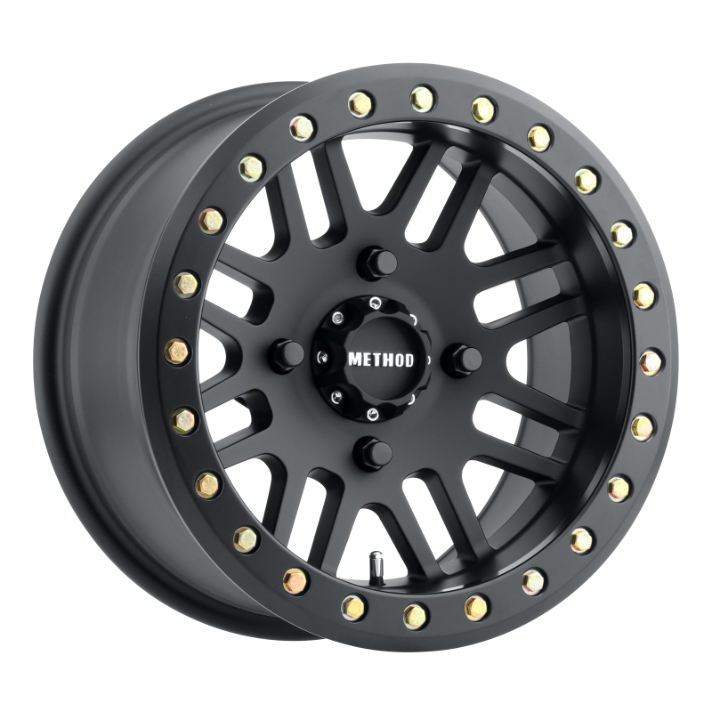 MR406 UTV Beadlock 14x8 / 4+4/0mm Offset / 4x136 / 106mm CB Matte Black Wheel - Click Image to Close