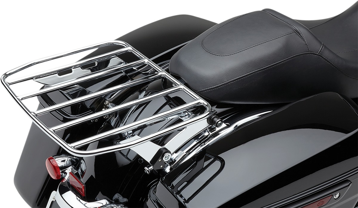 BA Flat Racks for Harley-Davidson - Ba Flat Rack Chrome - Click Image to Close