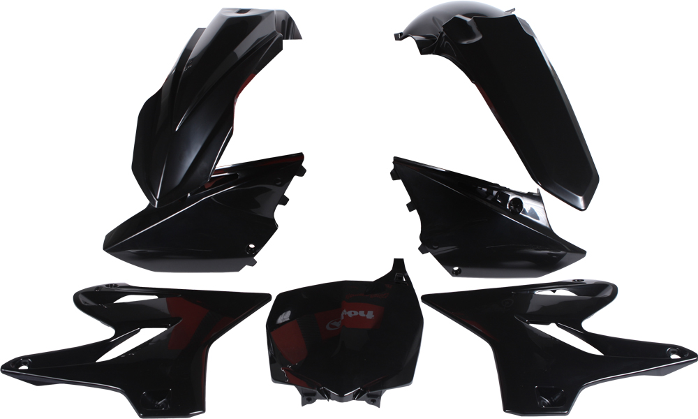 Plastic Body Kit - Black - For 15-19 Yamaha YZ125 YZ250/X - Click Image to Close