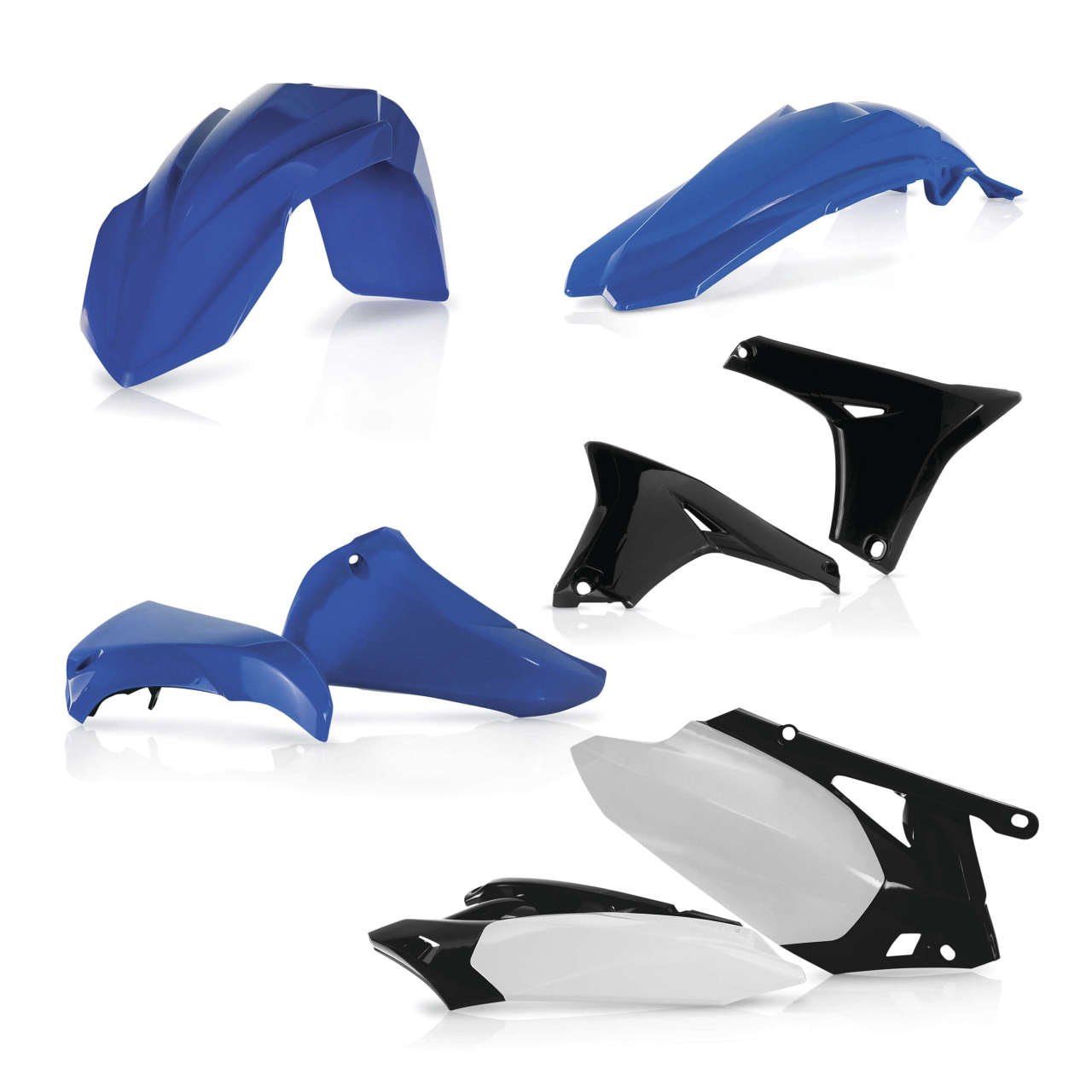 Blue Plastic Kit - Original '10 - For 10-13 Yamaha YZ450F - Click Image to Close