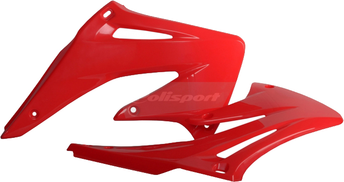 Radiator Shrouds - Red - For 02-04 Honda CRF450R - Click Image to Close