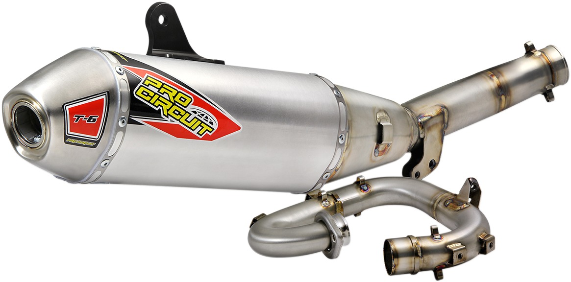 T-6 Aluminum & Stainless Steel Full Exhaust - For 17-18 YZ250F - Click Image to Close