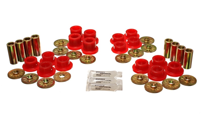 92-02 Dodge Viper Red Rear Control Arm Bushing Set - Click Image to Close