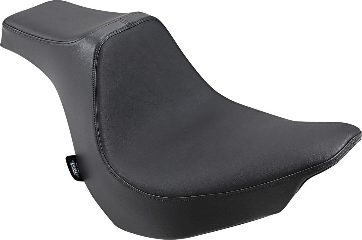 Predator III Smooth Vinyl 2-Up Seat - Black - For 18-21 Harley FLFB - Click Image to Close