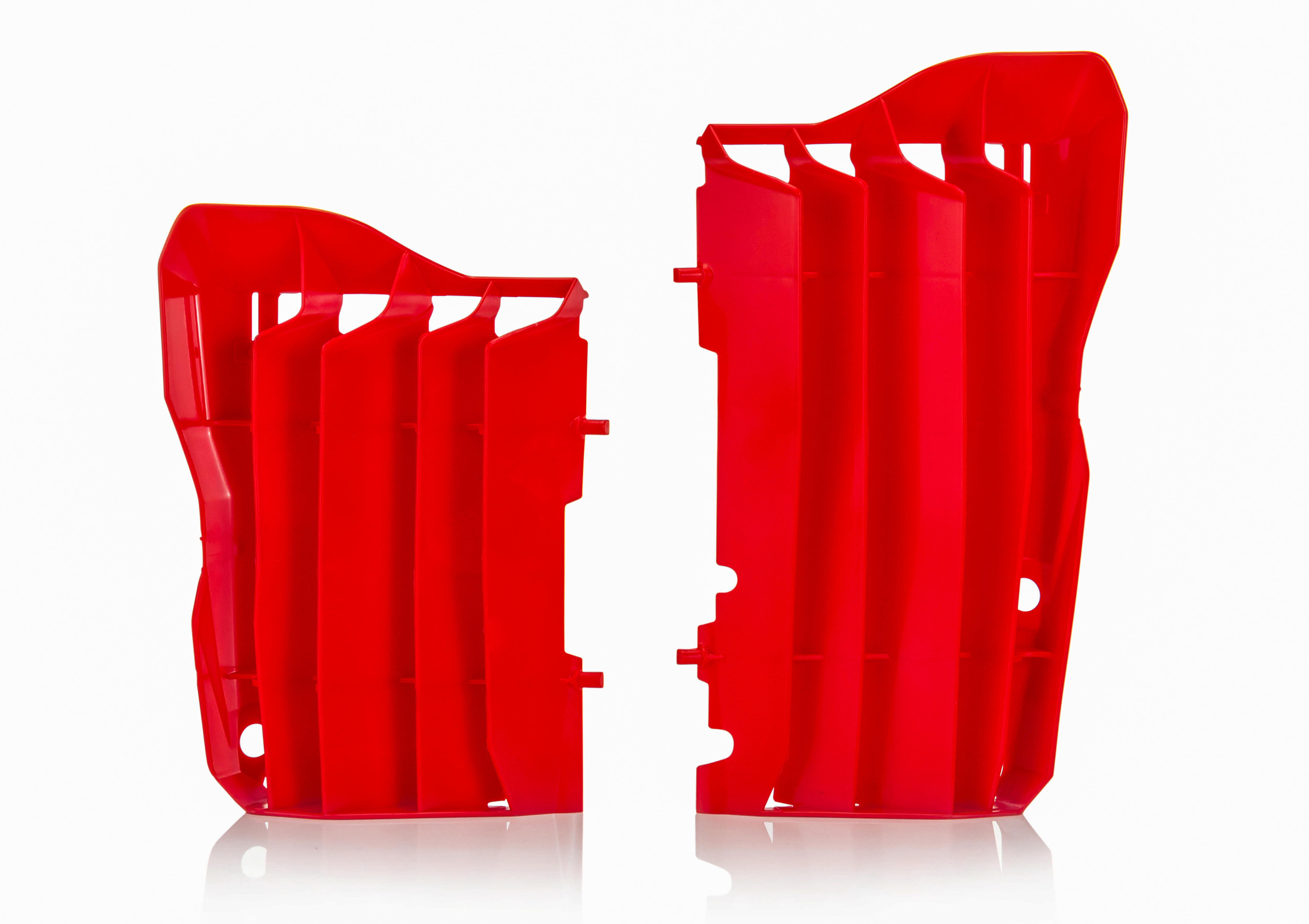 Red Radiator Louvers - For 18-19 Honda CRF250R - Click Image to Close