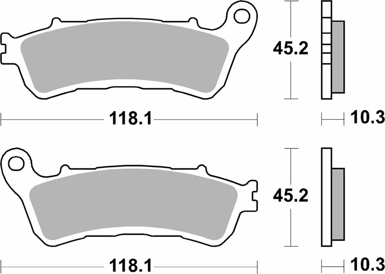 Sintered Brake Pads - 953Ls Sint Brake Pads Sbs - Click Image to Close