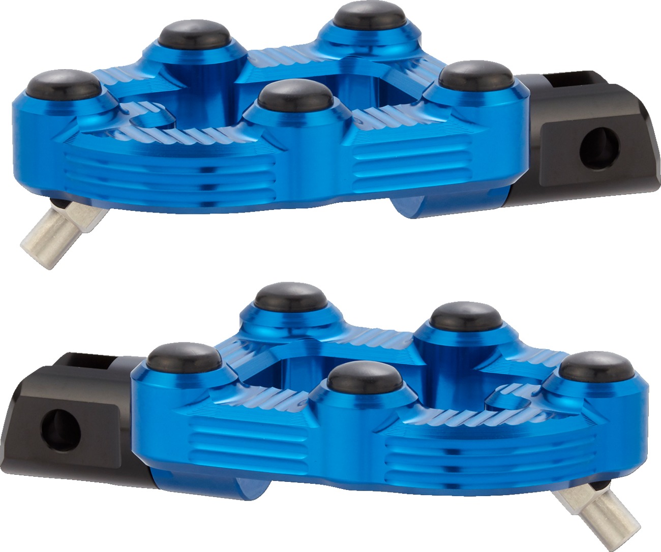 MX Footpegs - Mx Foot Pegs No Mounts Blue - Click Image to Close