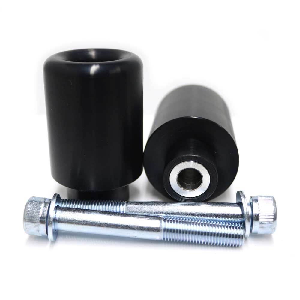 No Cut Black Frame Sliders - For 04-09 Yamaha FZ6 - Click Image to Close