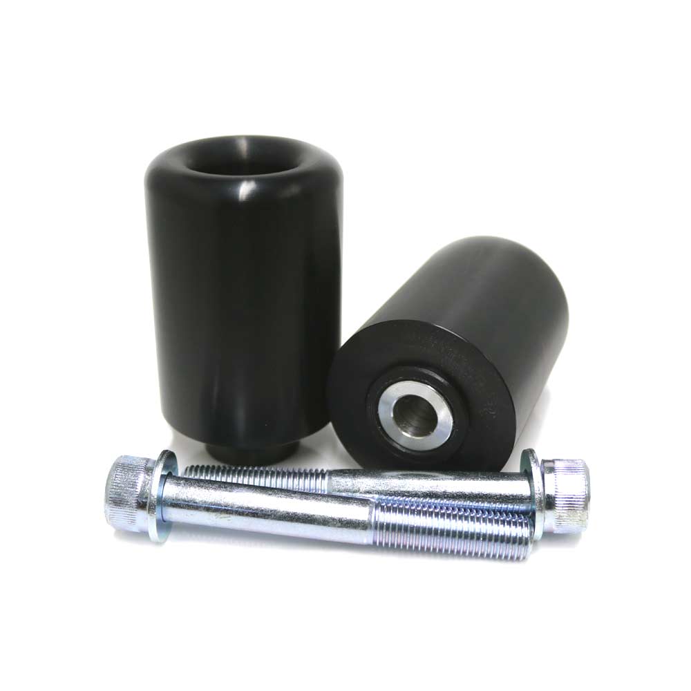 No Cut Black Frame Sliders - Honda CBR929RR CBR954RR - Click Image to Close