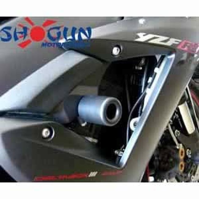 No Cut Black Frame Sliders - For 02-03 Yamaha R1 - Click Image to Close