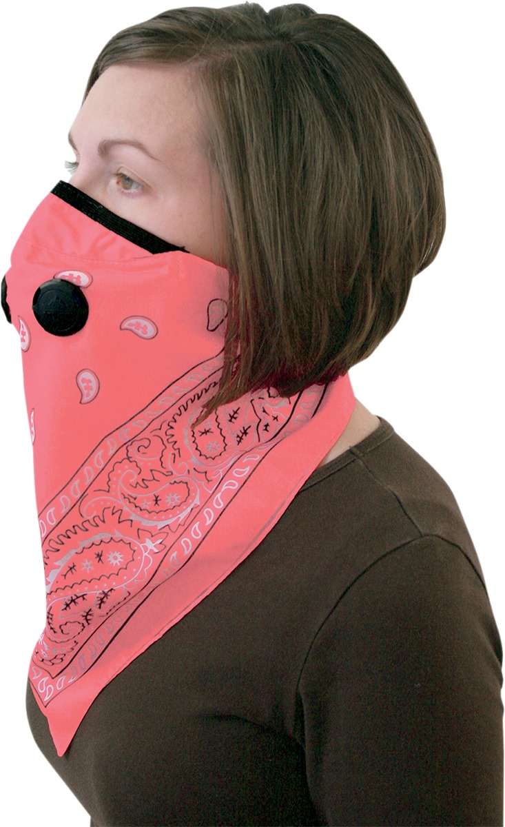 Rider Dust Masks - Pro Bandana Dust Mask Pink - Click Image to Close