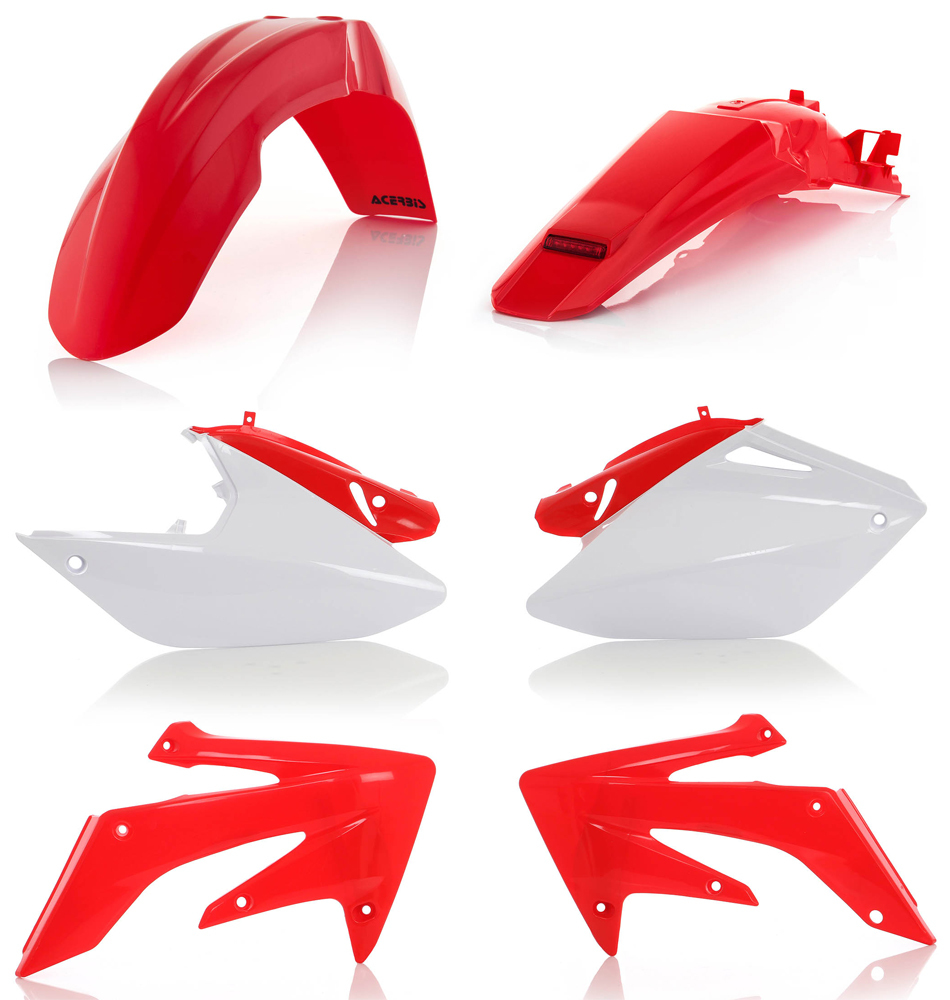 Red Plastic Kit - For 04-17 Honda CRF250X - Click Image to Close