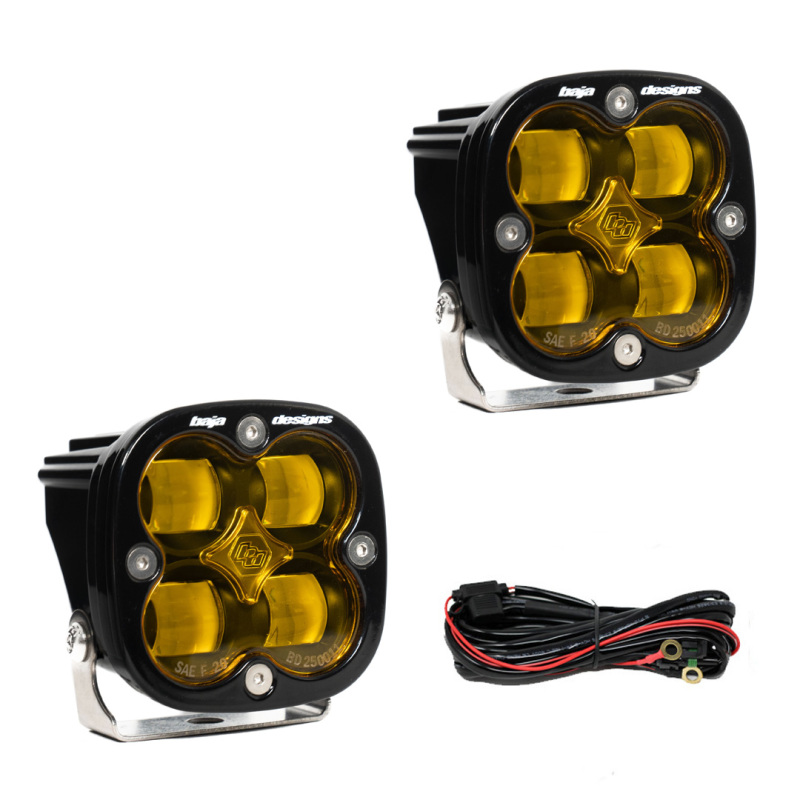 Squadron SAE LED Auxiliary Light Pod Pair - Amber - Click Image to Close