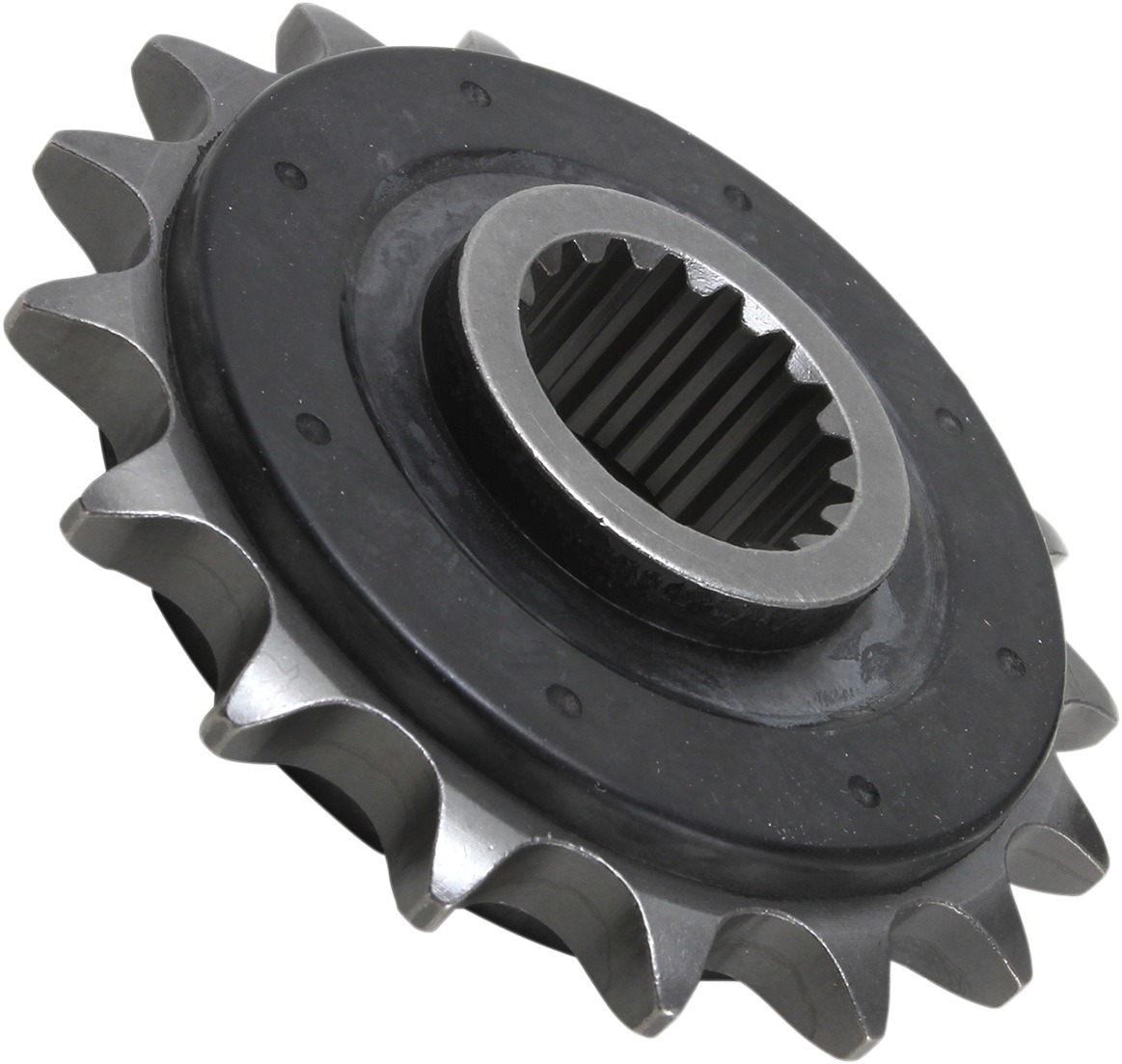 Front Steel Countershaft Sprocket w/ Rubber Damper - 17 Tooth 525 - Click Image to Close