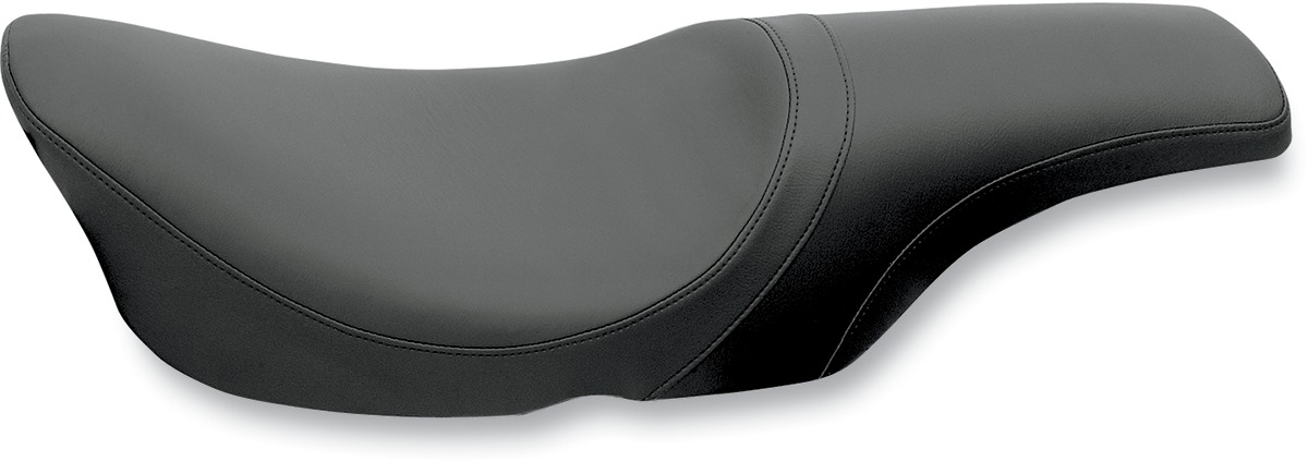 Predator Smooth 2-Up Seat Black Low 1" - For 94-96 HD FLHR Road King - Click Image to Close