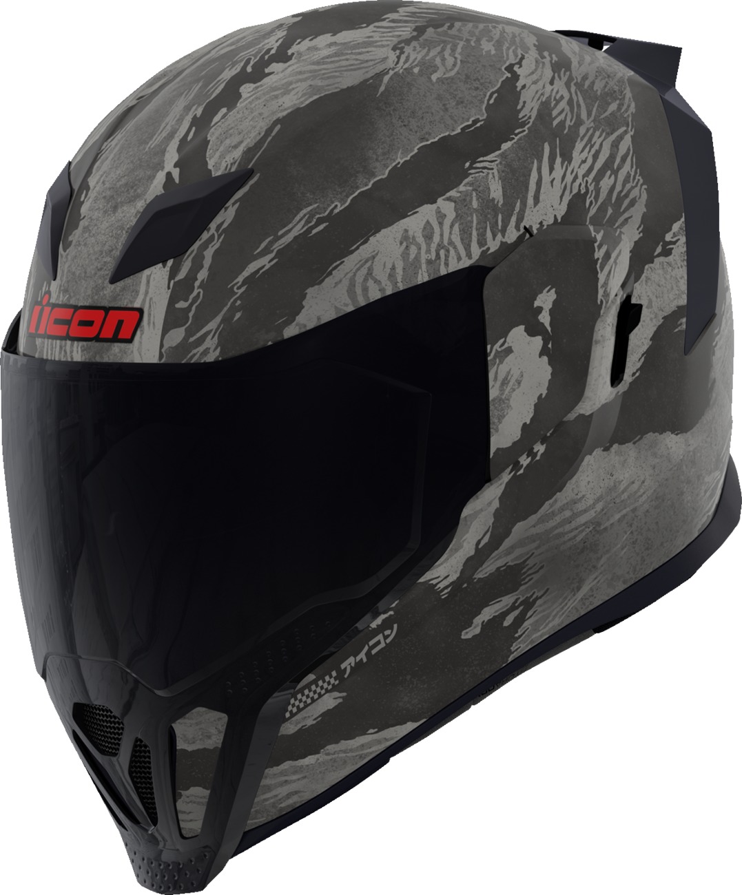 ICON Airflite Tiger's Blood MIPS Helmet Gray M - Full face helmet with MIPS and moisture wicking. - Click Image to Close