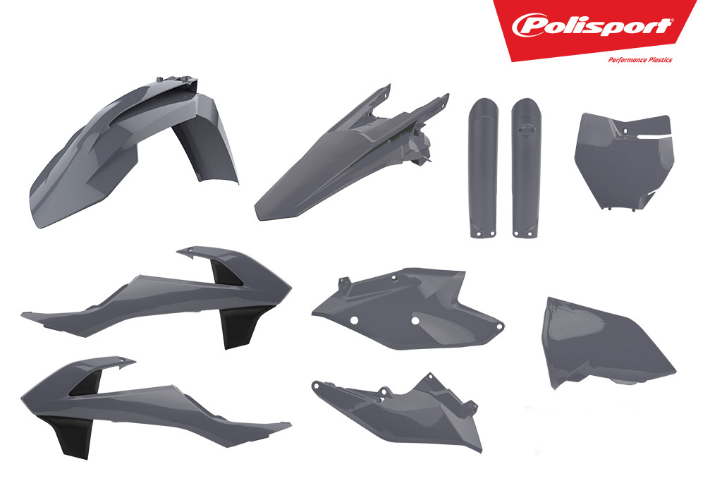 Plastic Body Kit - Nardo Grey - For 16-18 KTM 125-300 - Click Image to Close