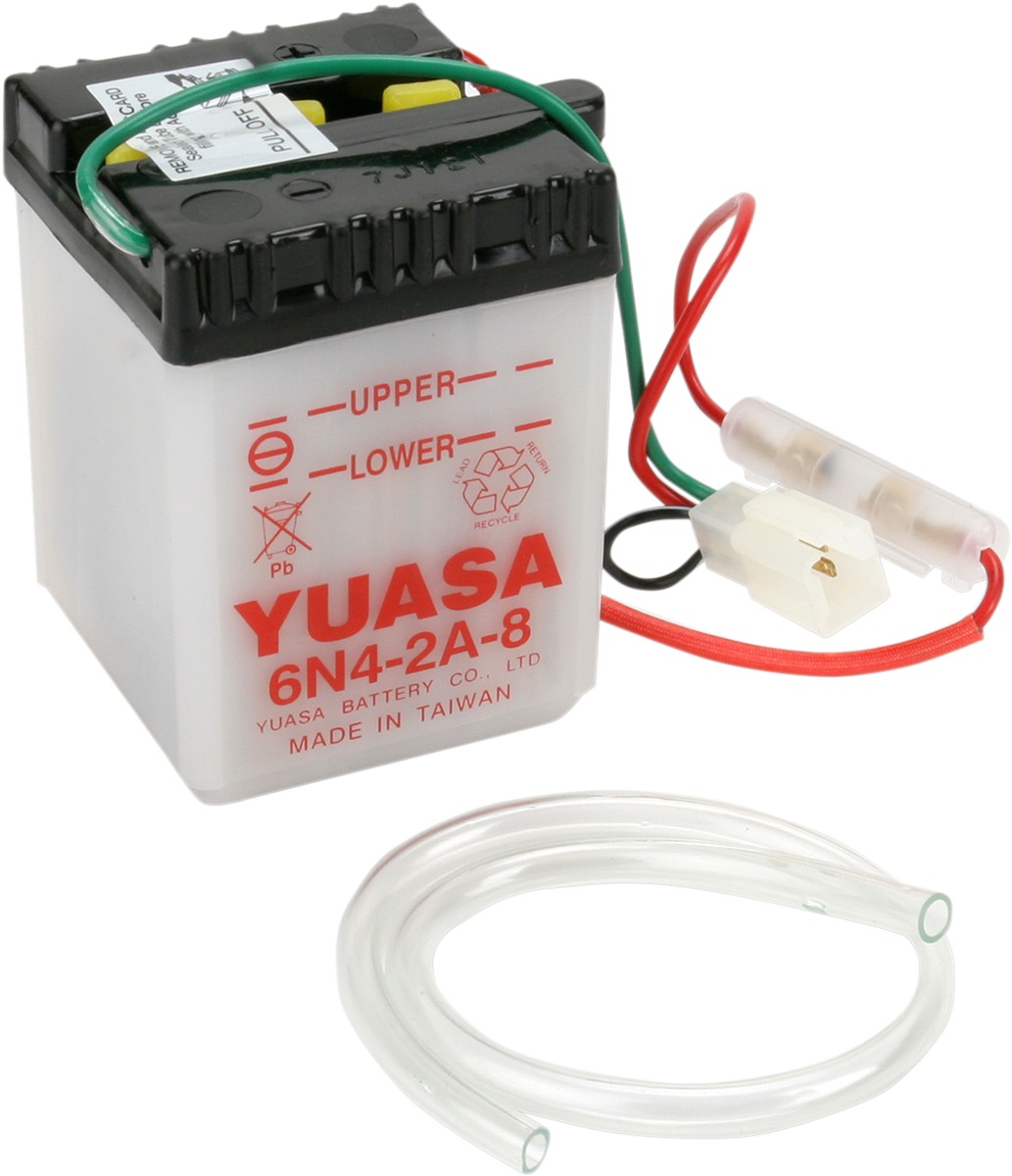 Conventional Batteries - 6N4-2A-8 Yuasa Battery - Click Image to Close