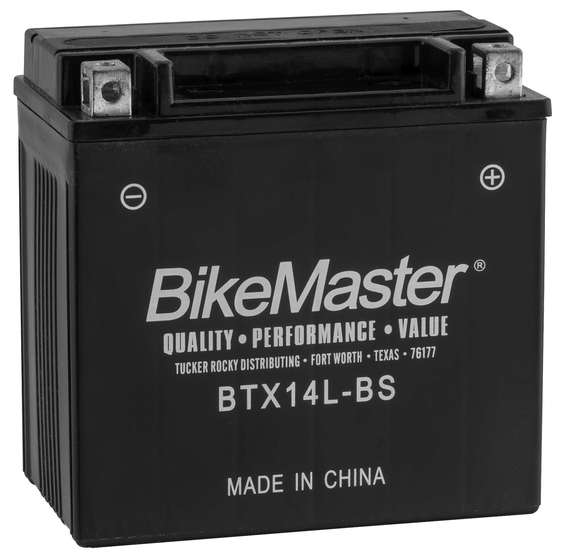 Maintenance Free Motorcycle Battery - Replaces YTX14L-BS - Click Image to Close