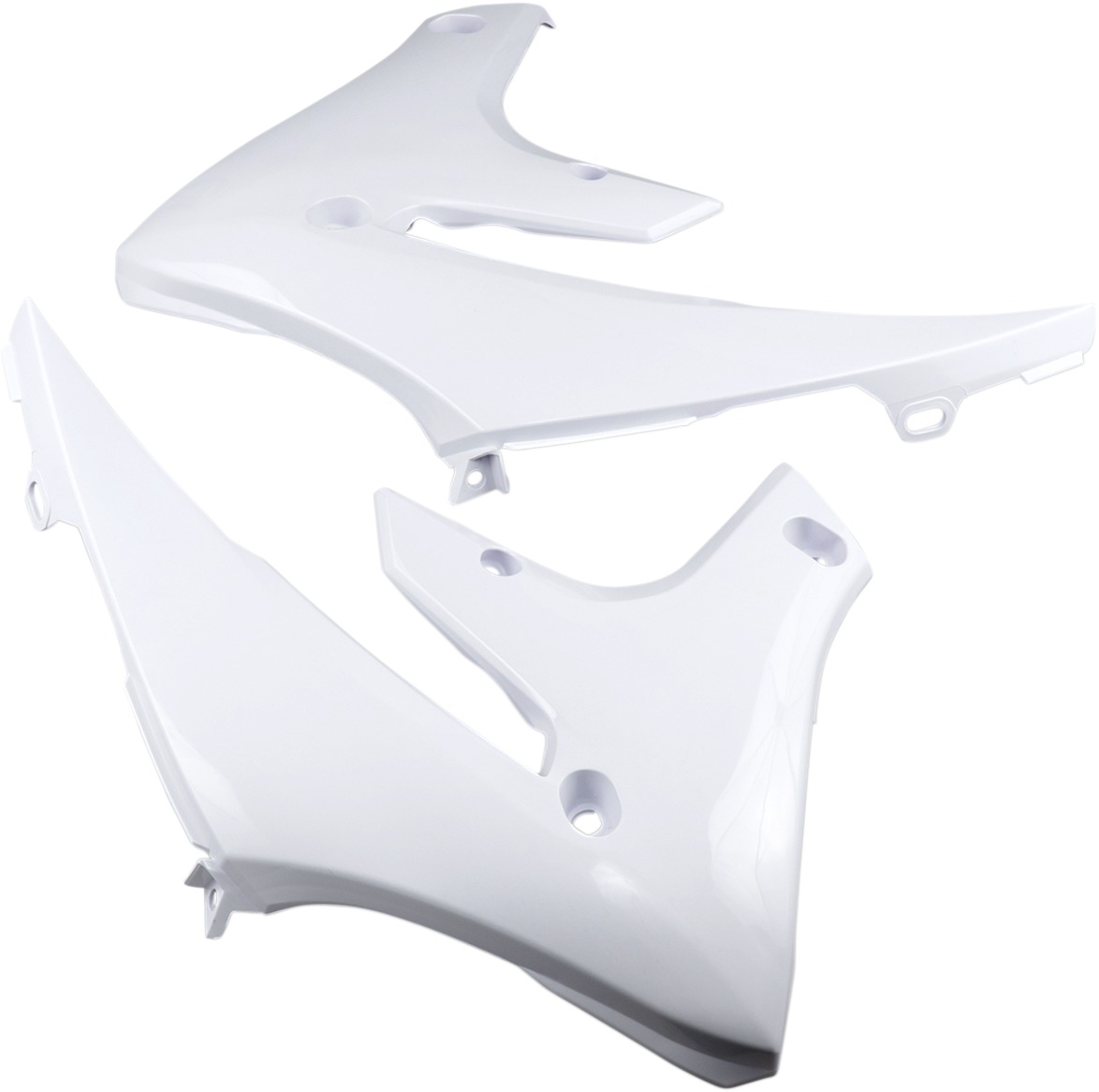 20-24 Yamaha WR250F Powerflow Radiator Shrouds White - Click Image to Close