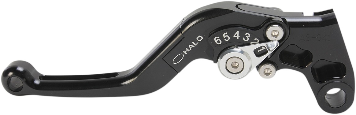Halo Adjustable Folding Clutch Lever - Black - For Yamaha R1 R6 FZ XSR - Click Image to Close