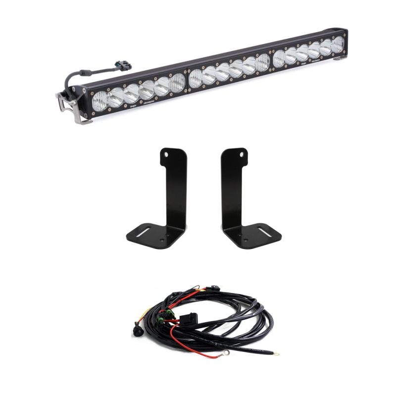 2018+ Jeep Wrangler JL/JT OnX6+ 30in Bumper LED Light Bar Kit - Click Image to Close