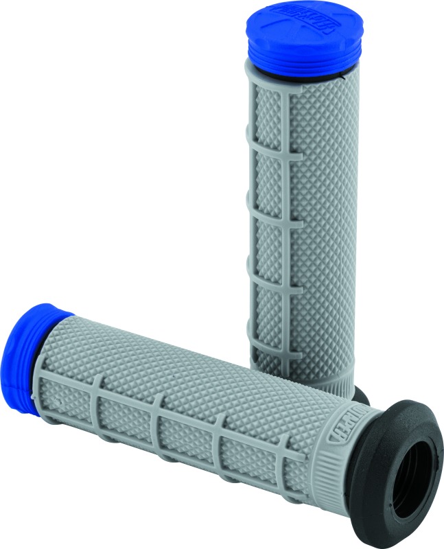 Tri Density ATV 1/2 Waffle Grips - Blue - Click Image to Close